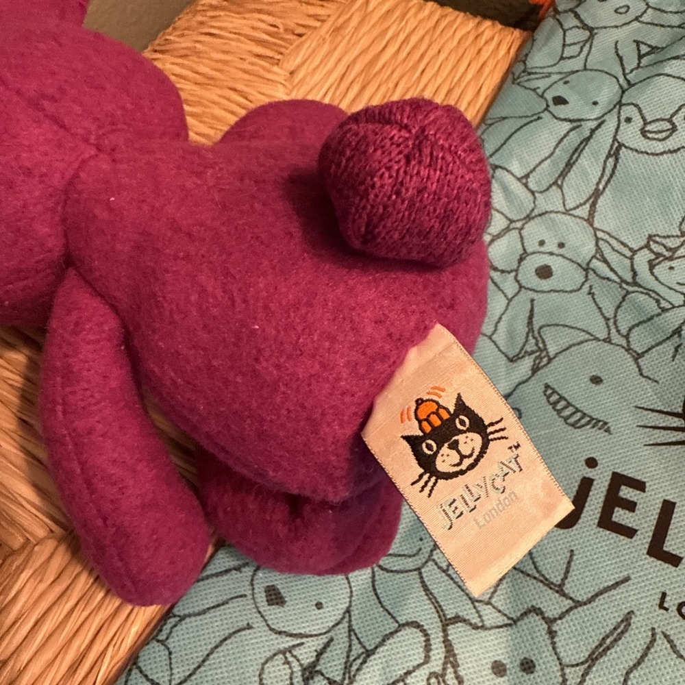 Jellycat Purple Vivi Bunny Plush - Rare & Retired Collection with Jellycat bag - Picture 9 of 13